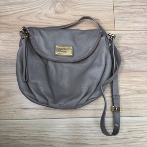 Marc By Marc Jacobs Gray Crossbody Bag with Gold Accents